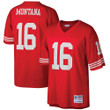 Men's Mitchell & Ness Joe Montana Scarlet San Francisco 49ers Big & Tall 1990 Retired Player Replica Jersey