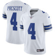Men's Nike Dak Prescott White Dallas Cowboys Vapor Limited Player Jersey