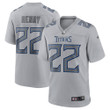 Men's Nike Derrick Henry Gray Tennessee Titans Atmosphere Fashion Game Jersey