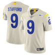 Men's Nike Matthew Stafford Bone Los Angeles Rams Vapor Limited Jersey