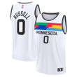 D'Angelo Russell Minnesota Timberwolves Fanatics Branded 2022/23 Fastbreak Jersey - City Edition - White