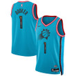 Devin Booker Phoenix Suns Nike Unisex 2022/23 Swingman Jersey - City Edition - Turquoise