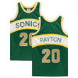 Gary Payton Seattle SuperSonics Autographed Mitchell & Ness 1994-95 NBA 75th Anniversary Green Diamond Replica Jersey