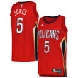 Herbert Jones New Orleans Pelicans Jordan Brand 2022/23 Replica Swingman Jersey - Statement Edition - Red
