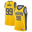 Indiana Pacers Nike Earned Edition Swingman Jersey - Gold - Ricky Rubio