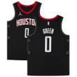 Jalen Green Houston Rockets Autographed 2021 Jordan Black Statement Edition Swingman Jersey