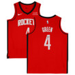Jalen Green Houston Rockets Autographed Fanatics Authentic Red Nike 2022-23 Icon Swingman #4 Jersey