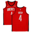 Jalen Green Houston Rockets Autographed Red Nike 2022-23 Icon Swingman #4 Jersey with Patch and "Unicorn" Inscription