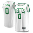 Jayson Tatum Boston Celtics Fanatics Branded Fast Break Replica Away Jersey White - Association Edition