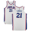Joel Embiid White Philadelphia 76ers Player-Issued #21 Jersey from the 2021-22 NBA Season - Size 54+6