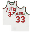 Kareem Abdul-Jabbar Milwaukee Bucks Autographed White 1971 Mitchell & Ness Replica Jersey with "ROY 69-70" Inscription