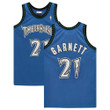 Kevin Garnett Minnesota Timberwolves Fanatics Authentic Autographed Blue Mitchell & Ness Authentic Jersey with "Big Ticket" Inscription
