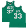Larry Bird Boston Celtics Autographed Mitchell & Ness Kelly Green 1985-1986 Authentic Jersey with Multiple Inscriptions - Limited Edition of 33