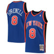 Latrell Sprewell New York Knicks Mitchell & Ness Hardwood Classics 1998-99 Swingman Jersey - Blue