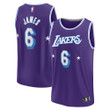 LeBron James Los Angeles Lakers Fanatics Branded 2021/22 Fast Break Replica Jersey - City Edition - Purple
