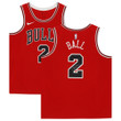 Lonzo Ball Red Chicago Bulls Autographed Nike Swingman Jersey