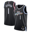 Los Angeles Clippers Nike City Edition Swingman Jersey - Black - Reggie Jackson