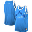Los Angeles Lakers Mitchell & Ness Hardwood Classics Team Heritage Fashion Jersey - Blue