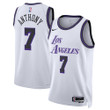 Los Angeles Lakers Nike City Edition Swingman Jersey - White - Carmelo Anthony