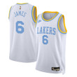 Los Angeles Lakers Nike Classic Edition Swingman Jersey - White - Lebron James