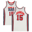 Magic Johnson Los Angeles Lakers Autographed Mitchell & Ness White 1992 Team USA Authentic Jersey-Size May Vary