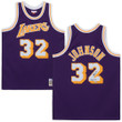Magic Johnson Los Angeles Lakers Autographed Purple Mitchell & Ness Swing Man Jersey with "Showtime" Inscription