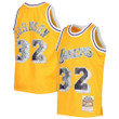 Magic Johnson Los Angeles Lakers Mitchell & Ness Youth Hardwood Classics 75th Anniversary Diamond Jersey
