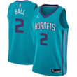 Men's Charlotte Hornets LaMelo Ball #2 Jordan Brand Swingman Teal Icon Edition Jersey