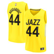 Men's Fanatics Branded Bojan Bogdanovic Yellow Utah Jazz 2022/23 Fast Break Replica Player Jersey - Icon Edition