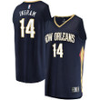 Men's Fanatics Branded Brandon Ingram Navy New Orleans Pelicans 2020/21 Fast Break Replica Player Jersey - Icon Edition
