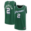 Men's Fanatics Branded Cade Cunningham Green Detroit Pistons 2022/23 Fastbreak Jersey - City Edition