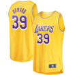 Men's Fanatics Branded Dwight Howard Gold Los Angeles Lakers 2021/22 Fast Break Replica Jersey - Icon Edition