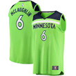 Men's Fanatics Branded Jordan McLaughlin Green Minnesota Timberwolves Fast Break Player Jersey - Statement Edition