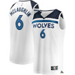 Men's Fanatics Branded Jordan McLaughlin White Minnesota Timberwolves Fast Break Player Jersey - Association Edition
