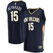 Men's Fanatics Branded Jose Alvarado Navy New Orleans Pelicans 2021/22 Fast Break Replica Jersey - Icon Edition