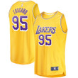 Men's Fanatics Branded Juan Toscano-Anderson Gold Los Angeles Lakers Fast Break Replica Jersey - Icon Edition