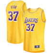Men's Fanatics Branded Matt Ryan Gold Los Angeles Lakers 2022/23 Fast Break Replica Player Jersey - Icon