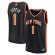 Men's Fanatics Branded Obi Toppin Black New York Knicks 2022/23 Fastbreak Jersey - City Edition