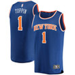 Men's Fanatics Branded Obi Toppin Blue New York Knicks 2020/21 Fast Break Replica Jersey - Icon Edition