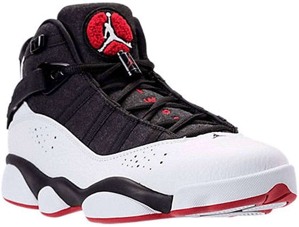Air Jordan 6 Rings Black White Red 322992-012