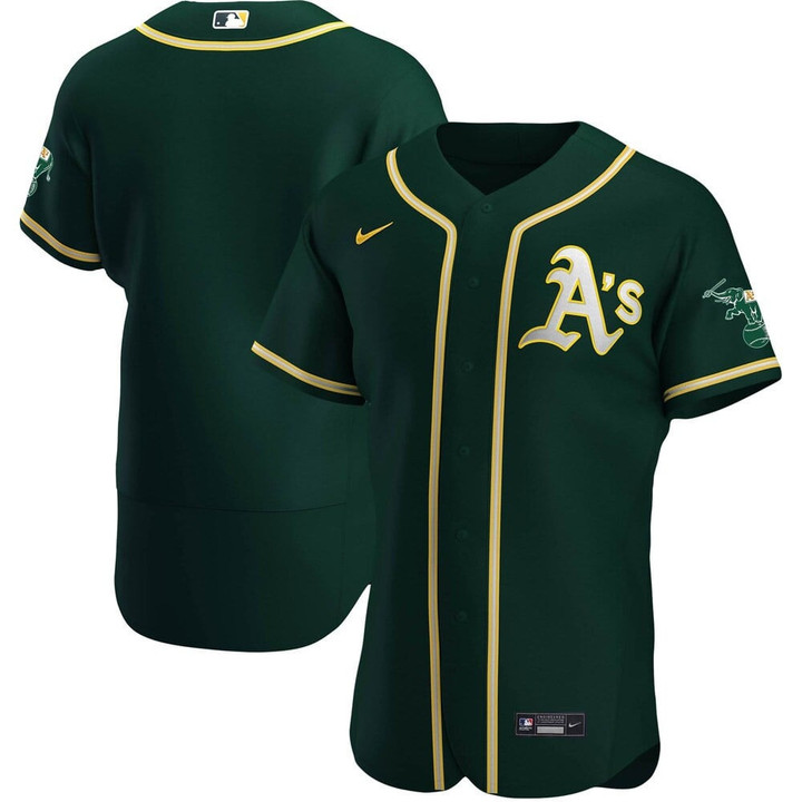 MLB Men's Oakland Athletics Nike Green Alternate Authentic Team Jersey