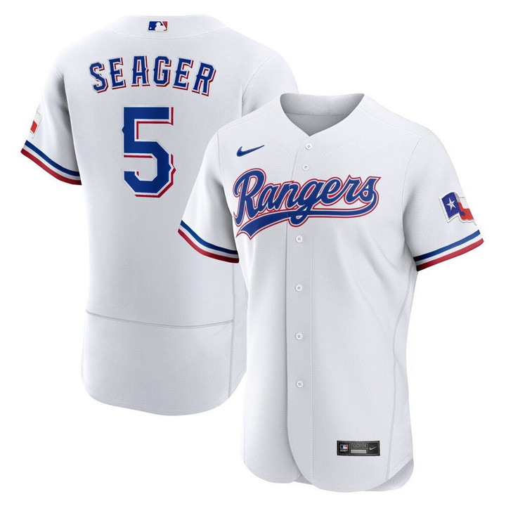 MLB Men's Texas Rangers Corey Seager Nike White Home Authentic Player Jersey