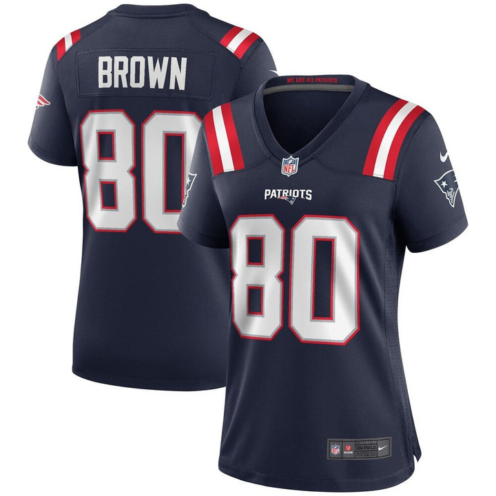 Women's New England Patriots Troy Brown Nike Navy Game Retired Player Jersey