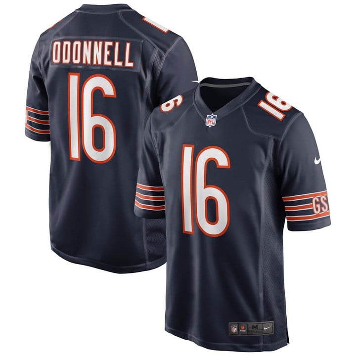 Men's Chicago Bears Pat O'Donnell Nike Navy Game Jersey