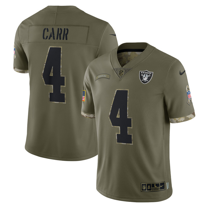 Las Vegas Raiders Nike 2022 Salute To Service Limited Player Jersey - Derek Carr