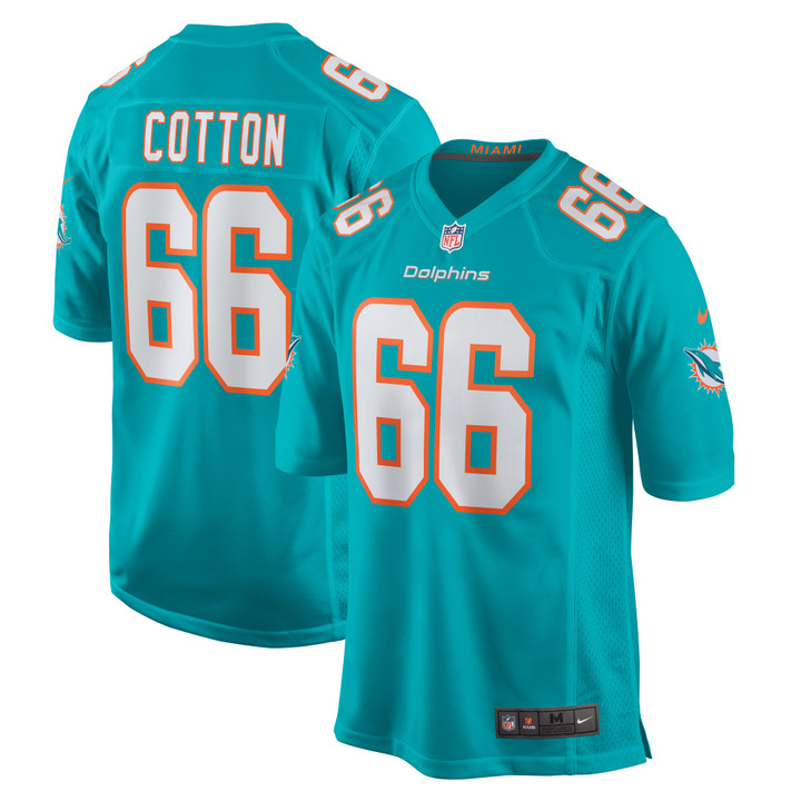 Lester Cotton Sr. Miami Dolphins Nike Home Game Player Jersey - Aqua