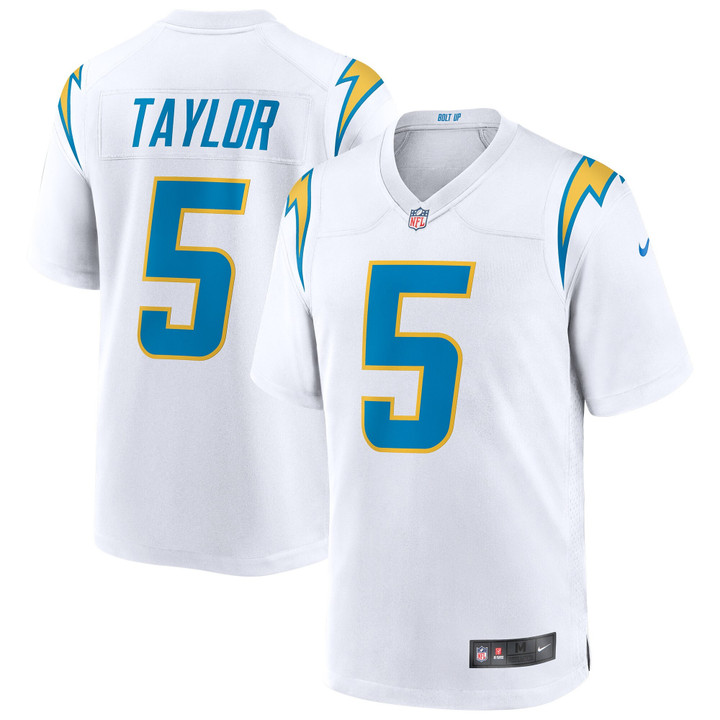 Los Angeles Chargers Nike Game Road Jersey - White - Tyrod Taylor