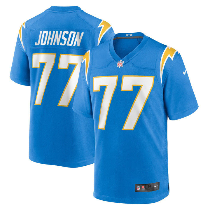Los Angeles Chargers Nike Home Game Jersey - Powder Blue - Zion Johnson