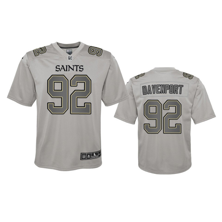 Marcus Davenport Youth New Orleans Saints Gray Atmosphere Fashion Game
