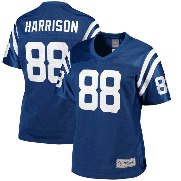 Marvin Harrison Indianapolis Colts NFL Pro Line Women's Retired Player Replica Jersey - Royal
